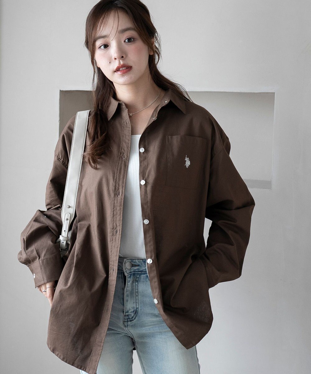 WEGO 【25年秋新色登場★】U.S. POLO ASSN.別注ロングスリーブシャツ 