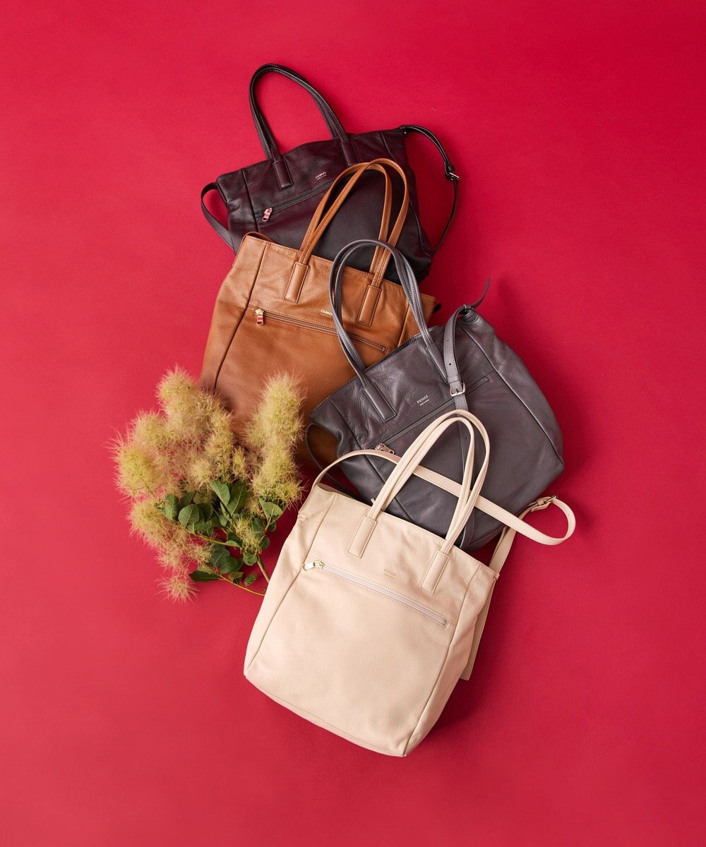 russet 【2025AW新作】《WEB限定》レザー2WAYトートバッグ(CE-1584-WEB) 