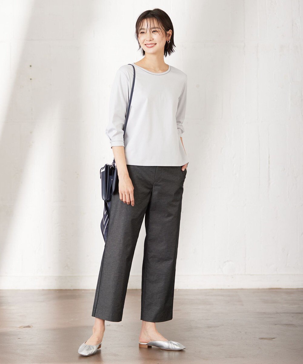 J.PRESS LADIES L 【接触冷感・UVケア】 スムースジャージー カットソー 