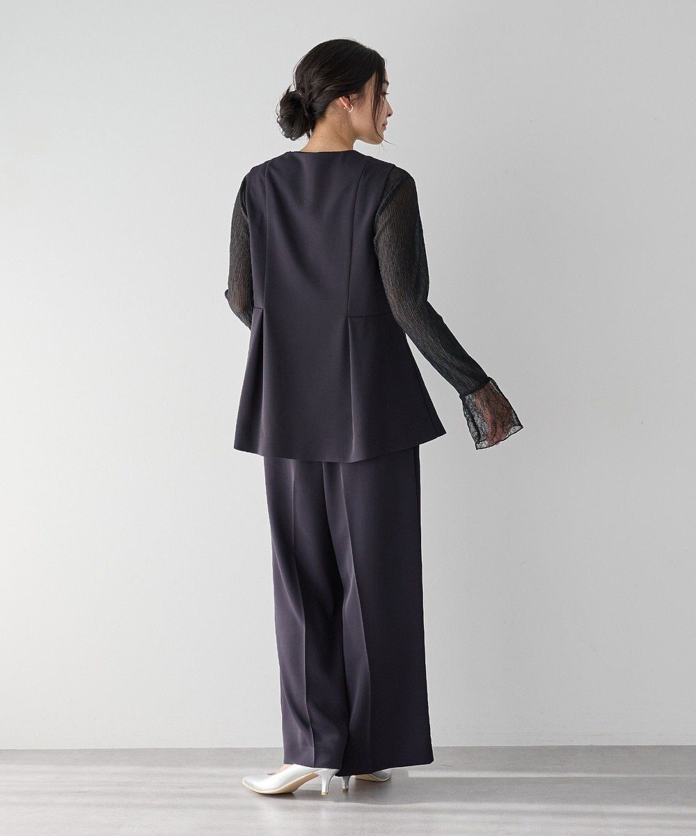 YECCA VECCA 袖レースシアートップス 