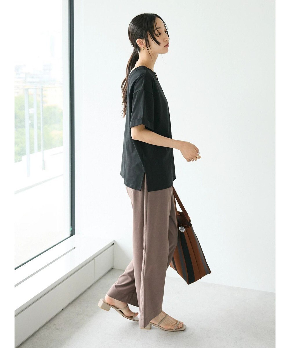 CRAFT STANDARD BOUTIQUE 接触冷感/抗菌防臭/ 前後2WAY半袖スクエアネックTee 