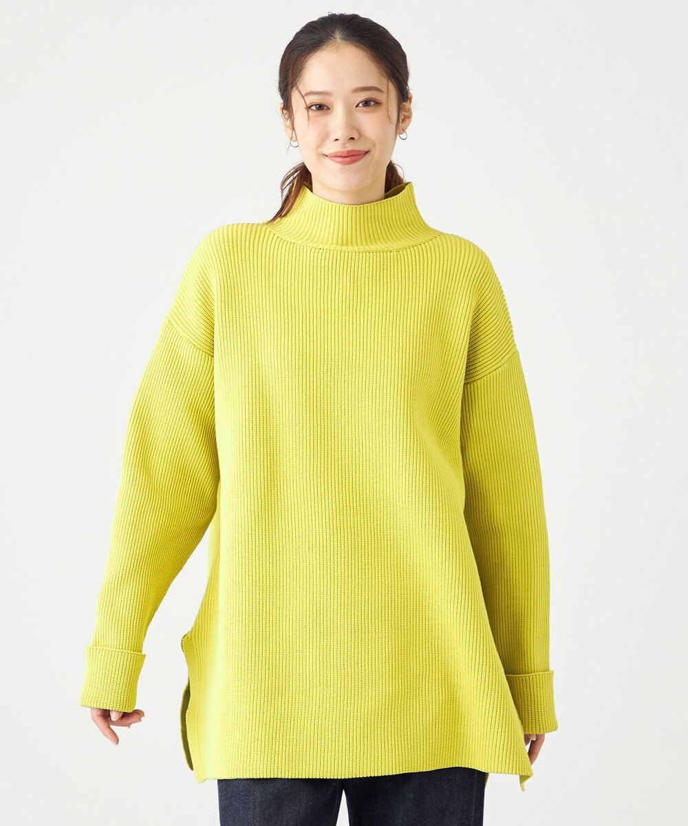 SHARE PARK LADIES エステルニットハイネックプルオーバー 