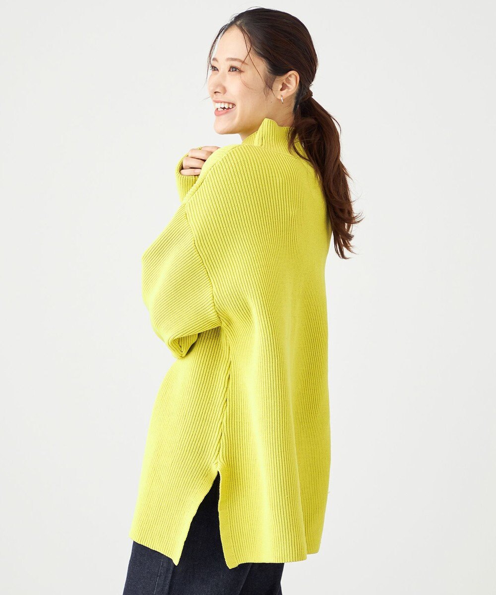 SHARE PARK LADIES エステルニットハイネックプルオーバー 