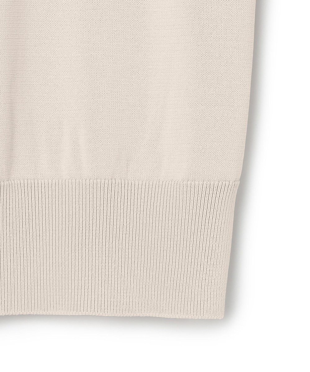 BEIGE， 【WEB限定・洗える】LECERF / 異素材バックシアーストレッチニット 