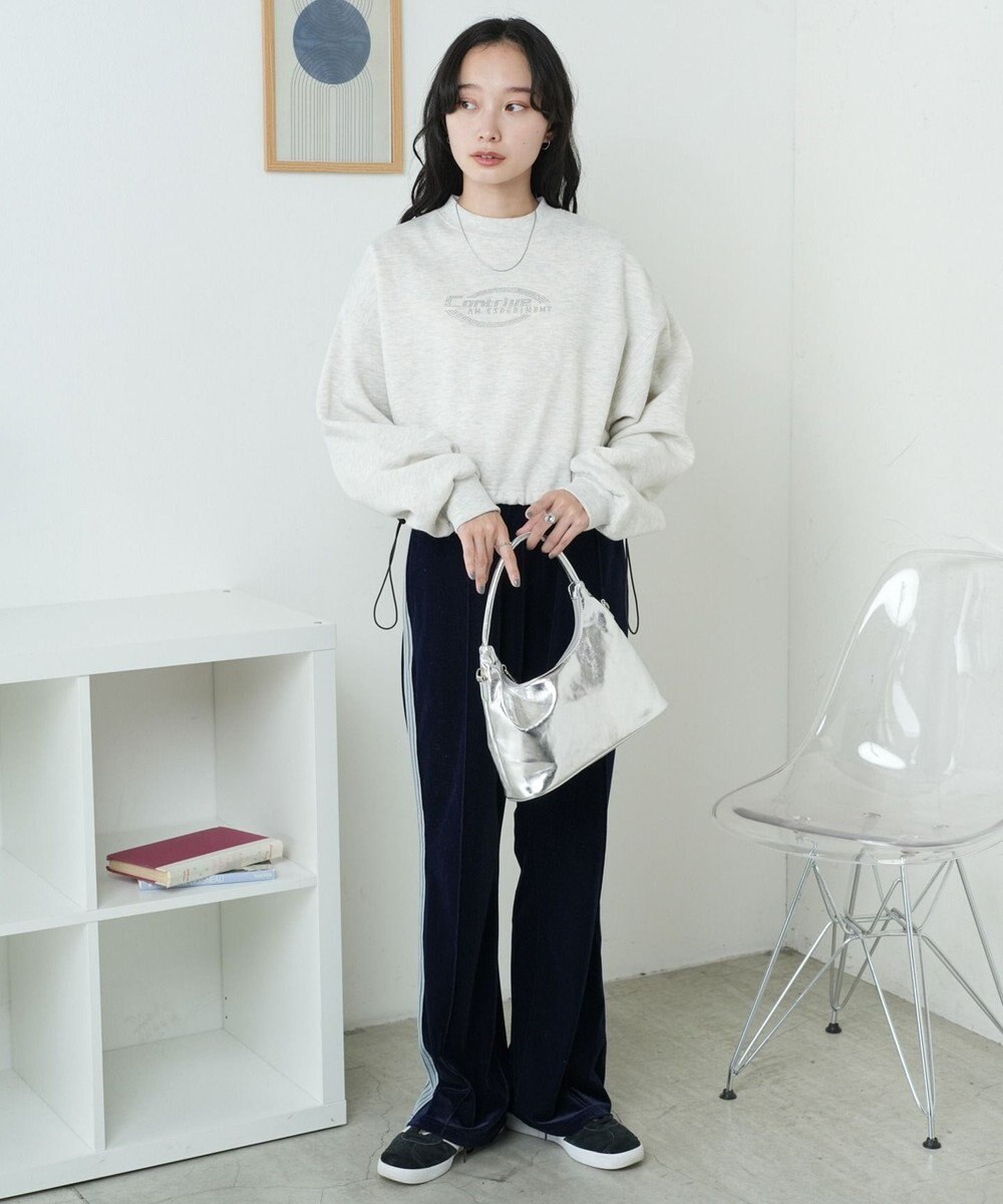 WEGO 裏起毛ドロストショートスウェット 