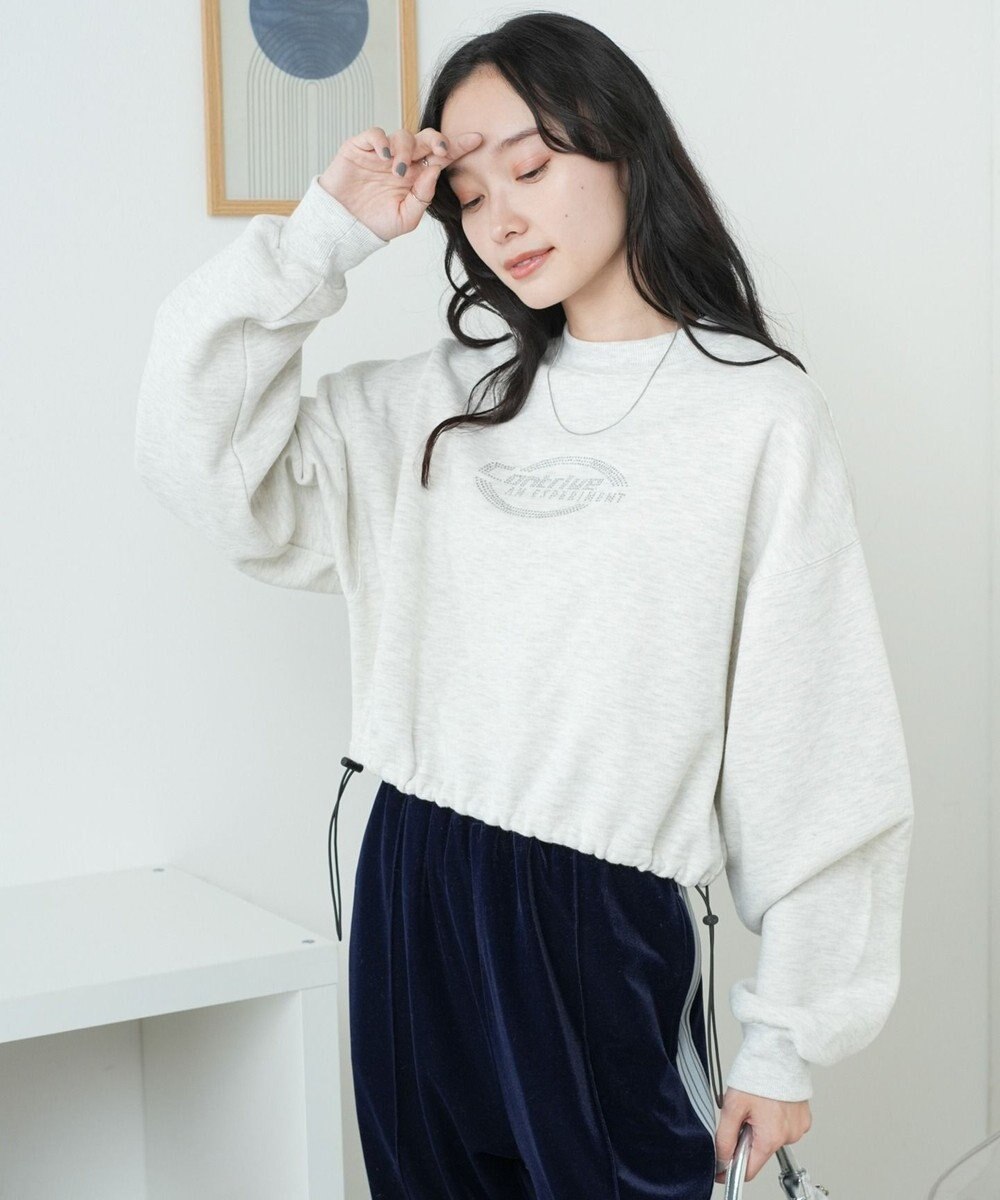 WEGO 裏起毛ドロストショートスウェット 