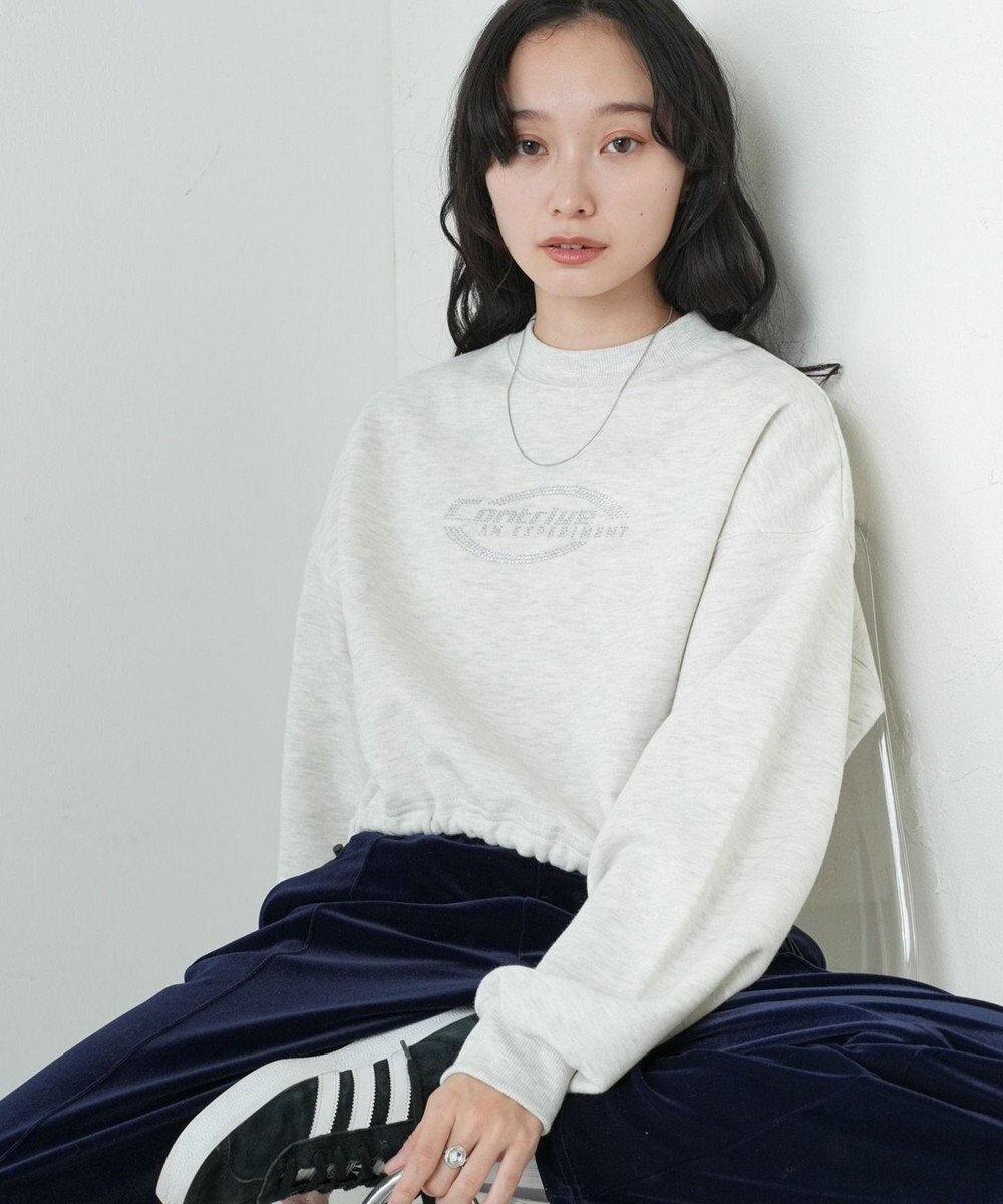 WEGO 裏起毛ドロストショートスウェット 