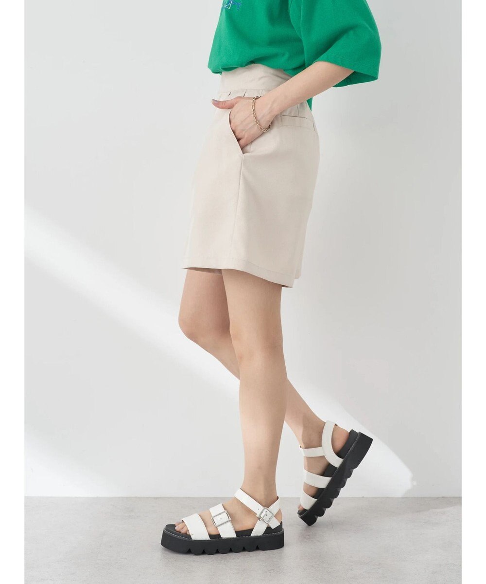 earth music&ecology タックショートパンツ 