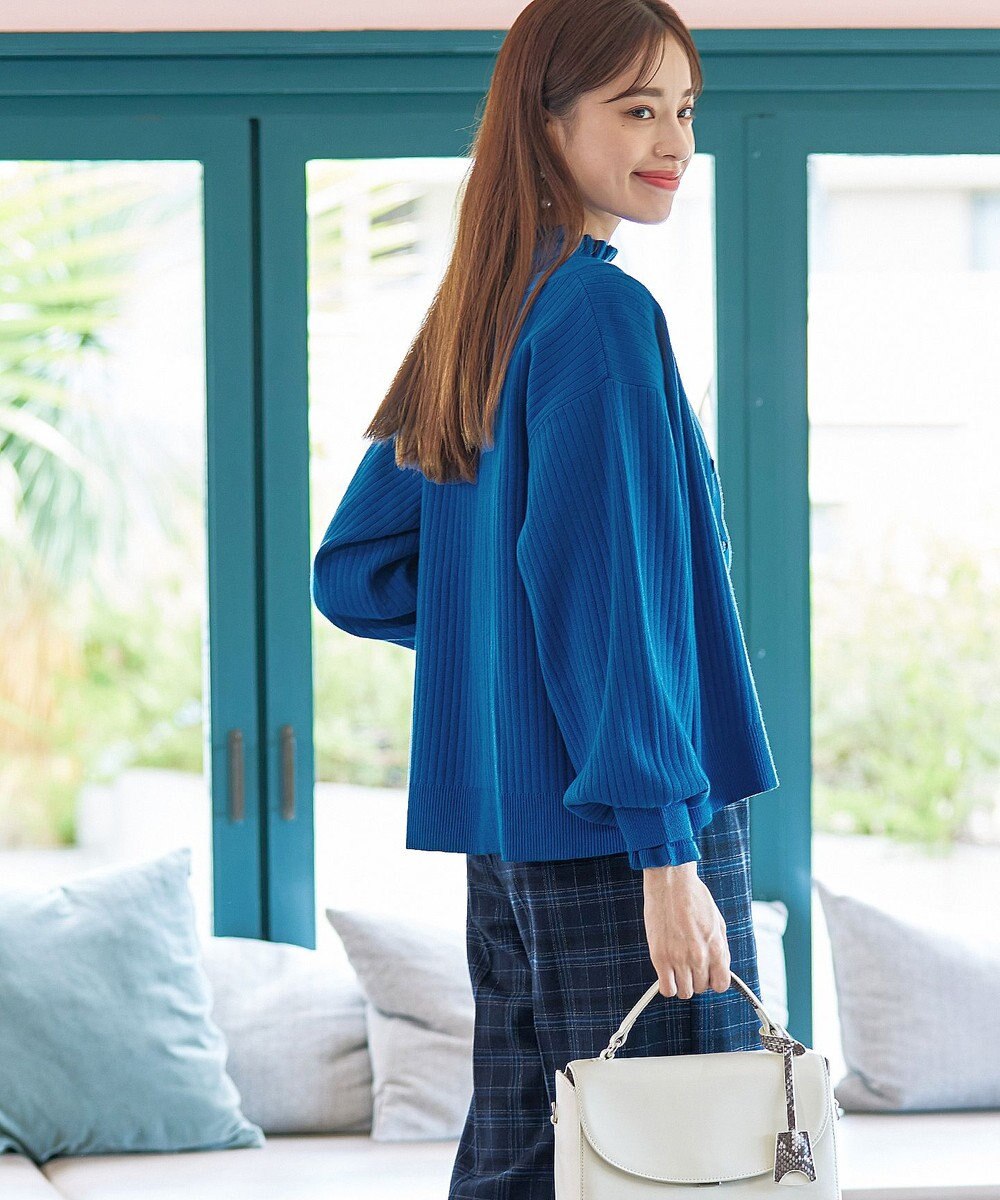 Tiaclasse 【洗える】シェルボタンカーディガン 