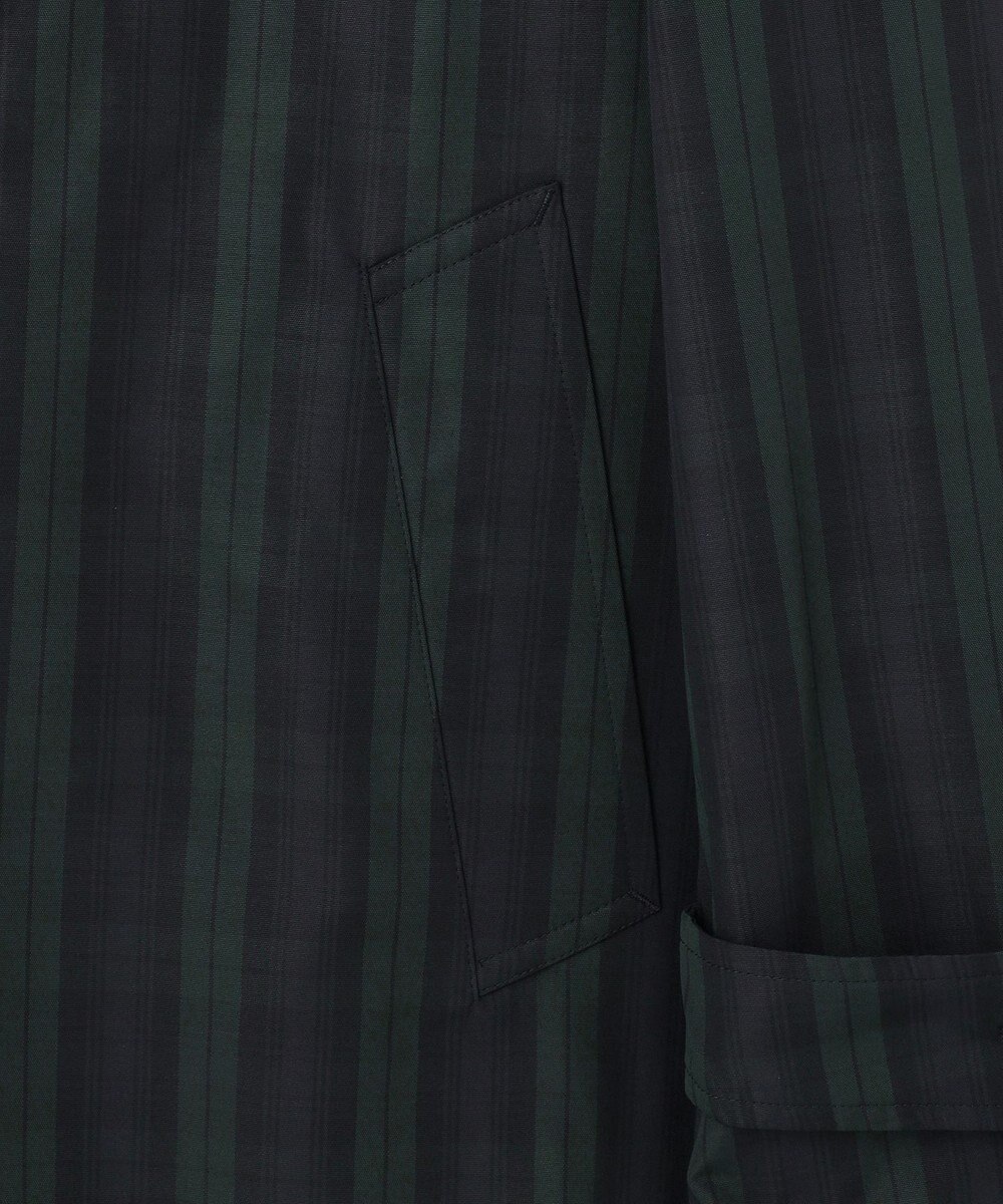 J.PRESS MEN 【オンオフ兼用 / ストレッチ / 撥水 / 洗える】トリコット3レイヤーバルマカンショートコート / フードデタッチャブル 