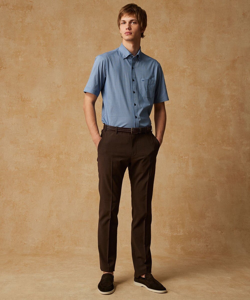 JOSEPH ABBOUD 夏パンツ【キングサイズ・洗える・ウエストも伸びる!/軽量/清涼/ストレッチ】ハイツイストドライストレッチパンツ 