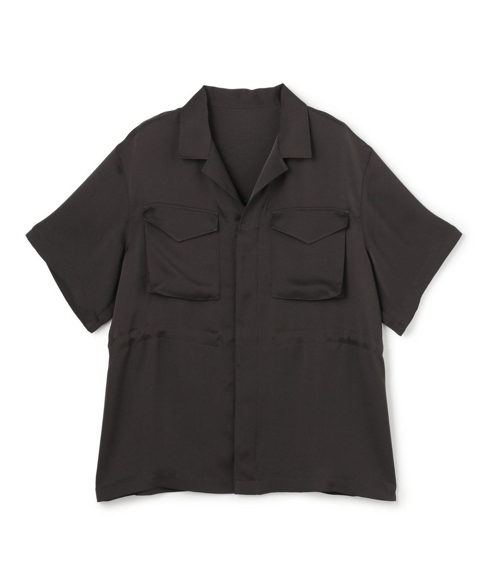 uncrave ライトダブルサテン シャツジャケット 