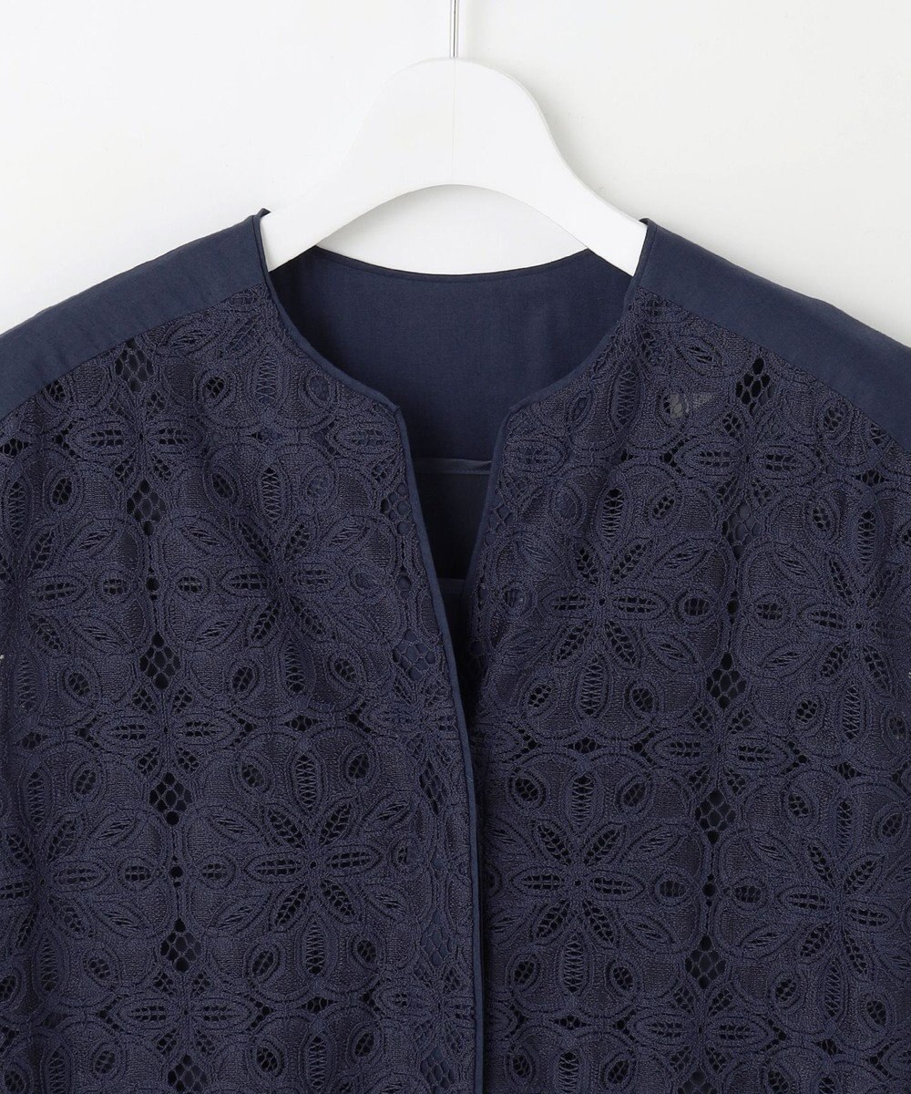 自由区 S 【洗える】フラワータイルレース ワンピース 