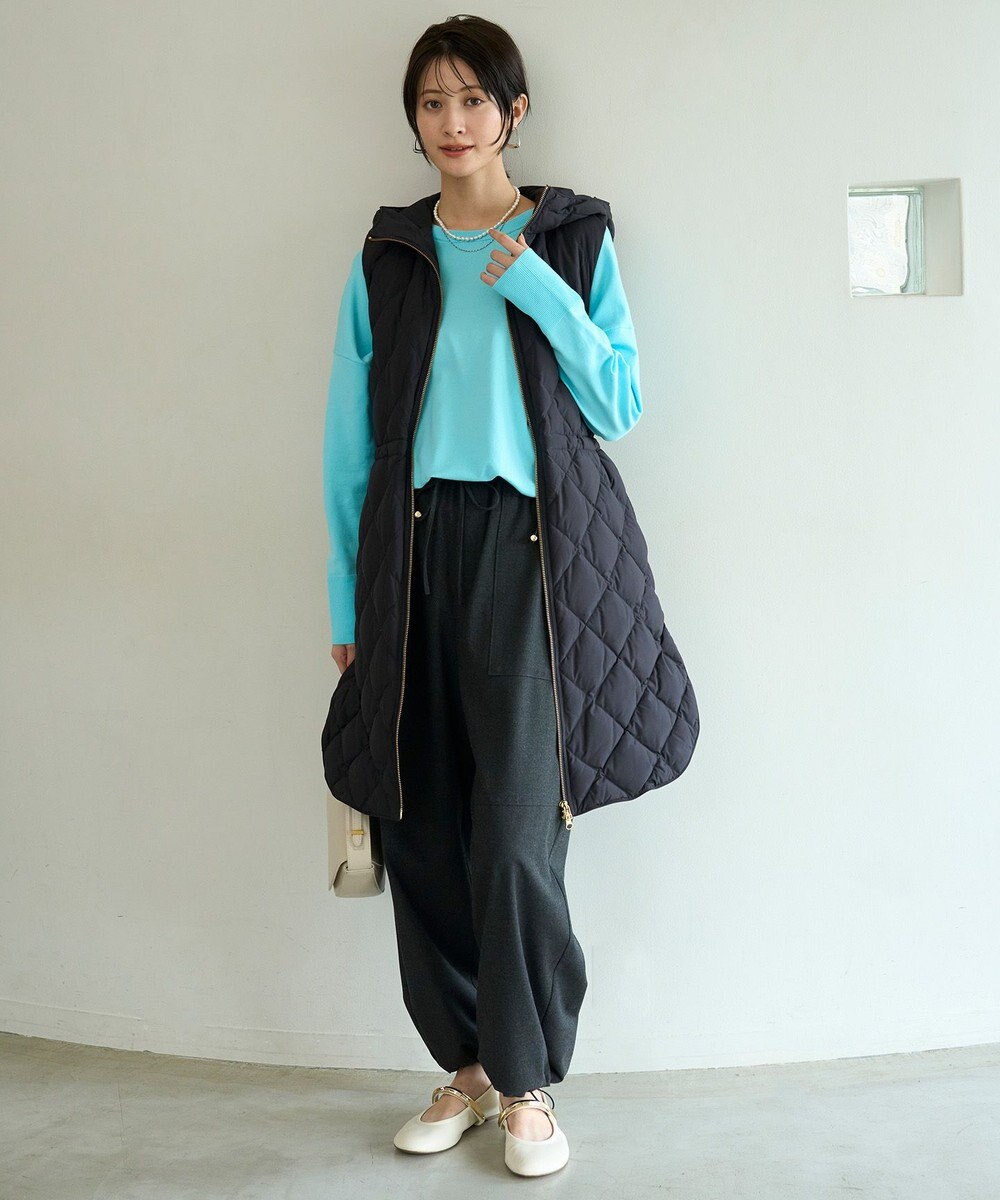 UNFILO L マイビューティニット ワイドクルーネック 