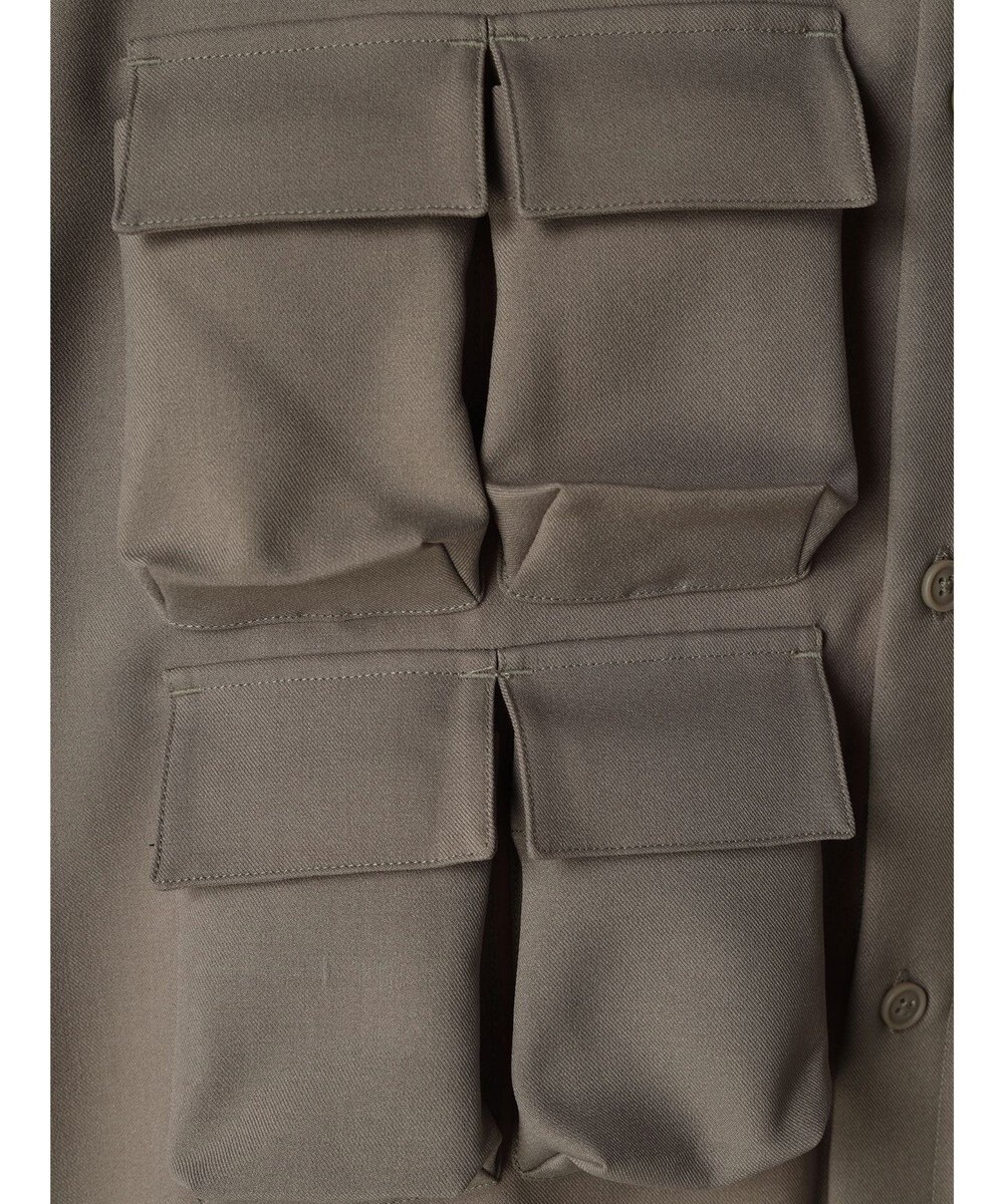 CRAFT STANDARD BOUTIQUE ポリエステルツイルポケッタブルシャツ 