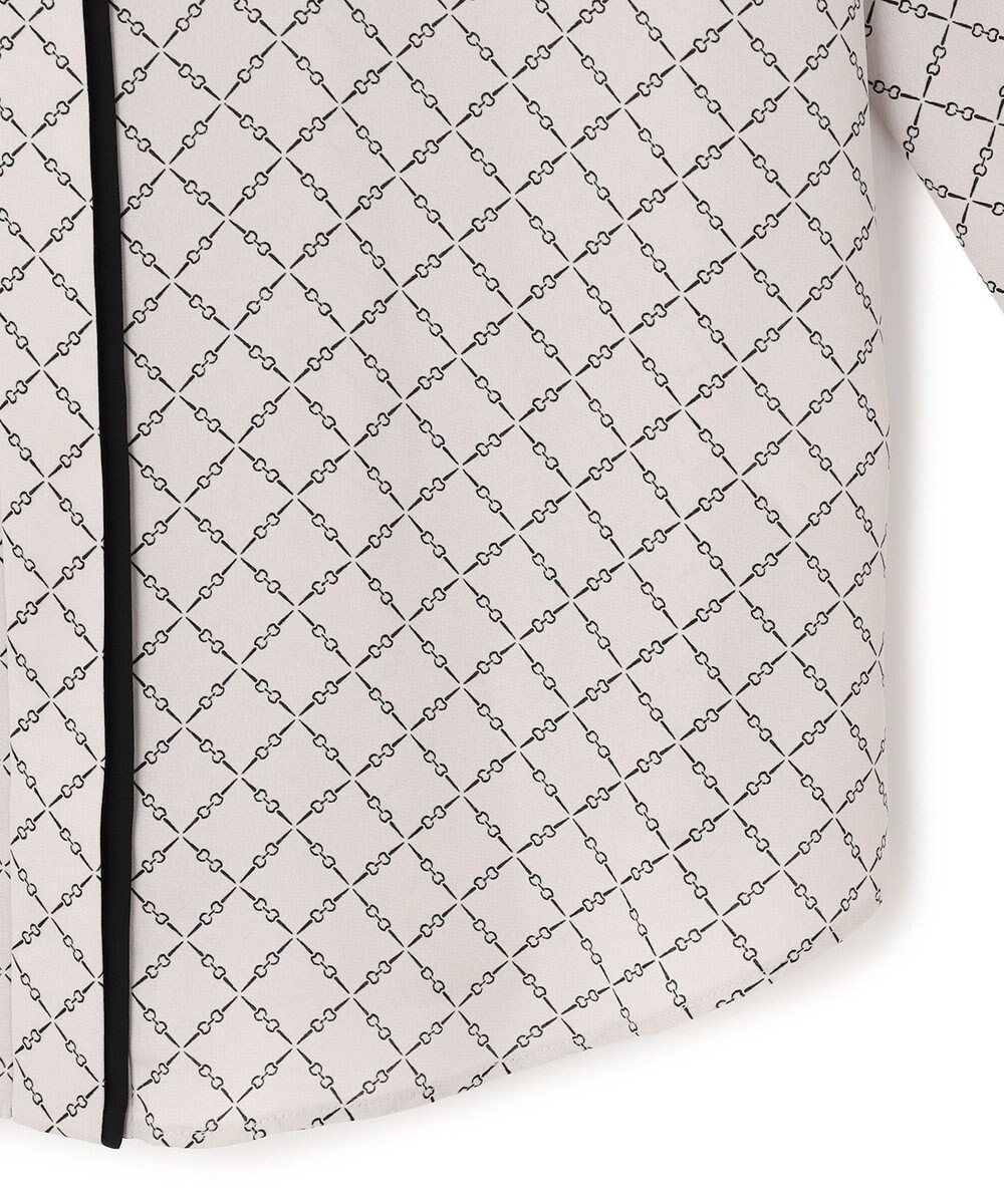 ICB L 【新色追加・WEB限定カラーあり・接触冷感・UVケア・速乾・洗える】BackSatinAmunzen バンドカラーブラウス 