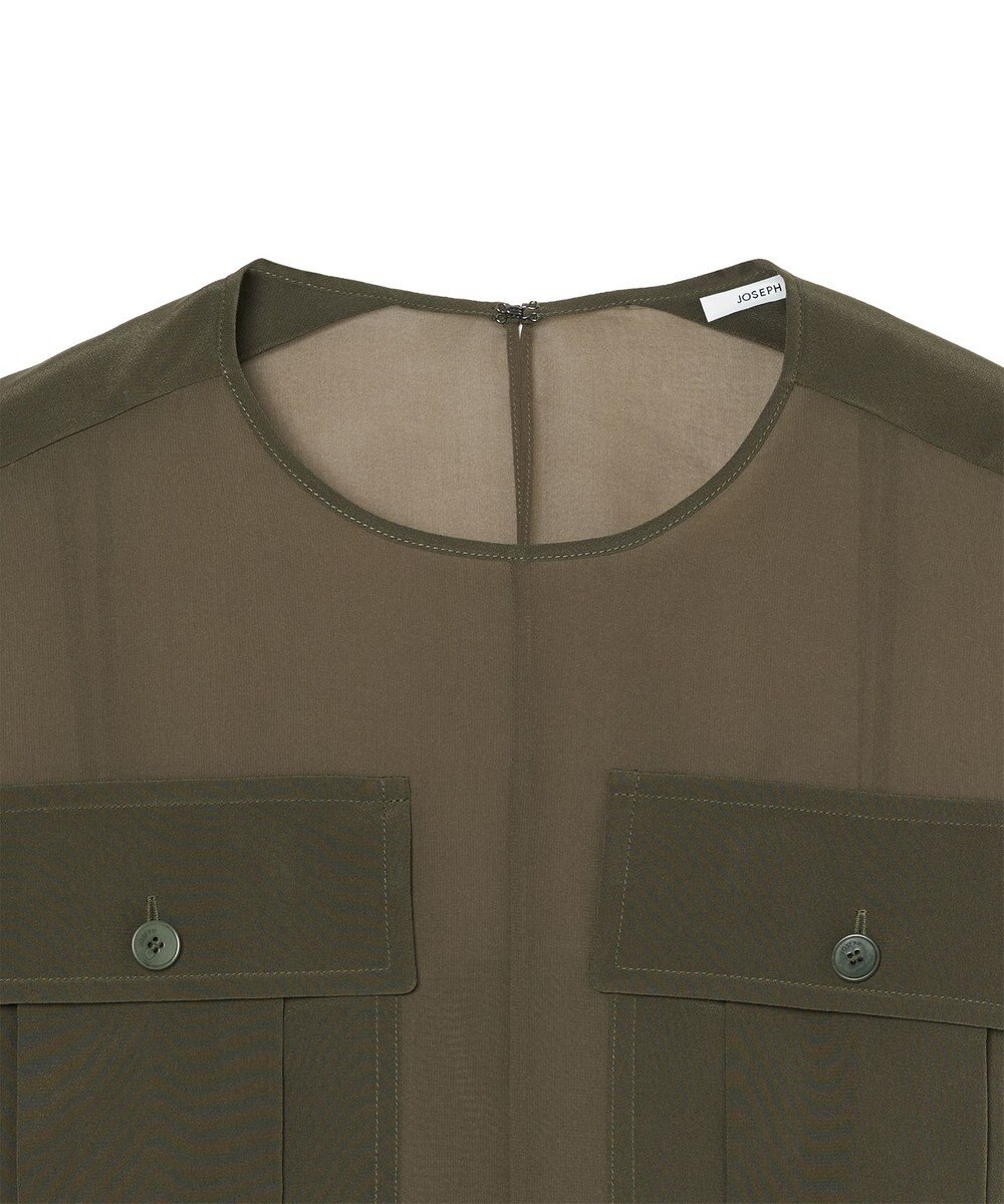 JOSEPH クレープドソワ　ブラウス　KNIZA 