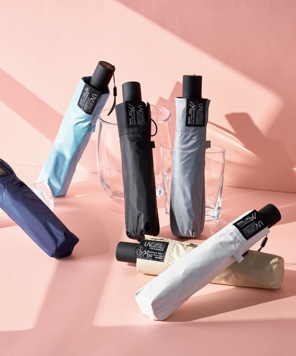 MOONBAT 【遮光100％/超軽量/自動開閉】マジで軽い傘 晴雨兼用 折りたたみ日傘 マジカルテックプロテクション 50cm 