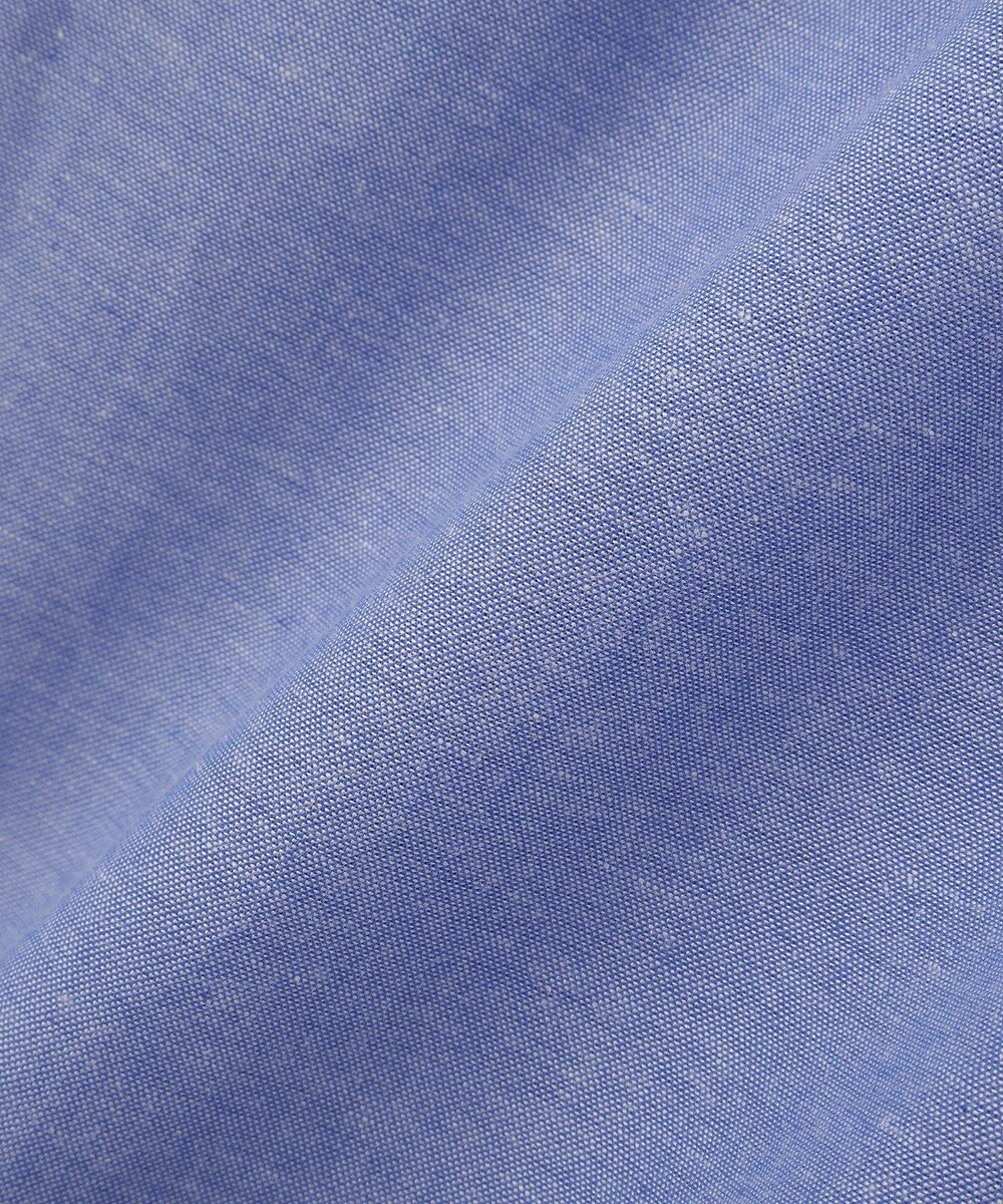 Green Parks 綿麻混Ｖネックオーバーサイズシャツ 