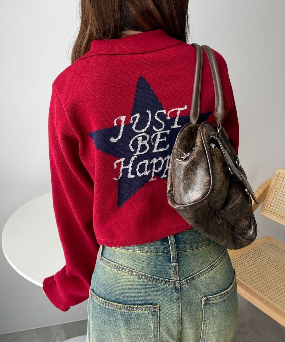 WEGO WZIPスターモチーフニット 