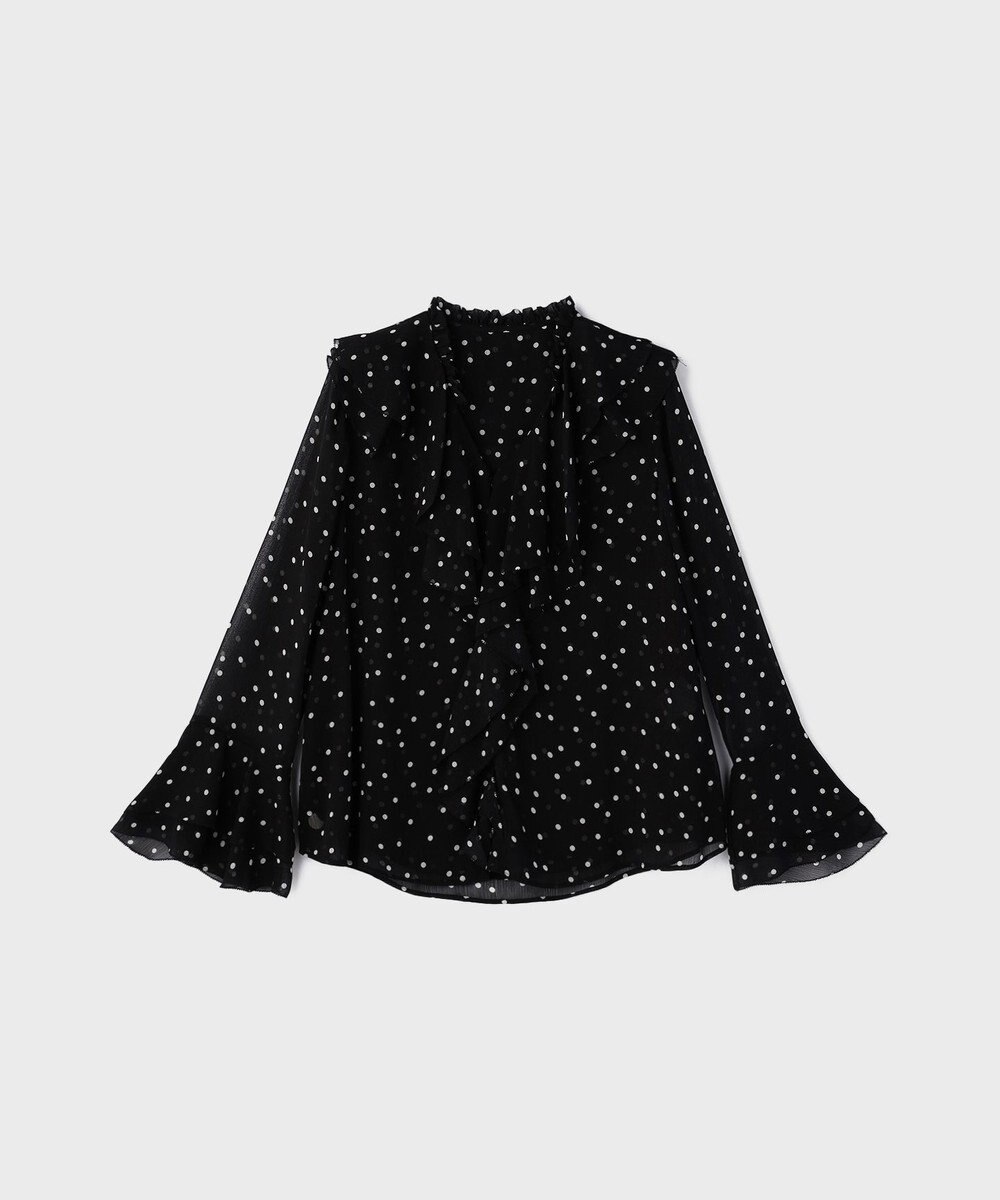 GRACE CONTINENTAL ラッフルドットトップ 