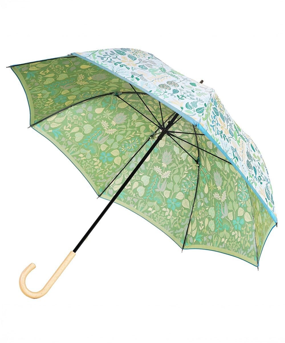 槇田商店 <新柄登場>Stig Lindberg HERBARIUM BRIGHT ライムグリーン 長傘 