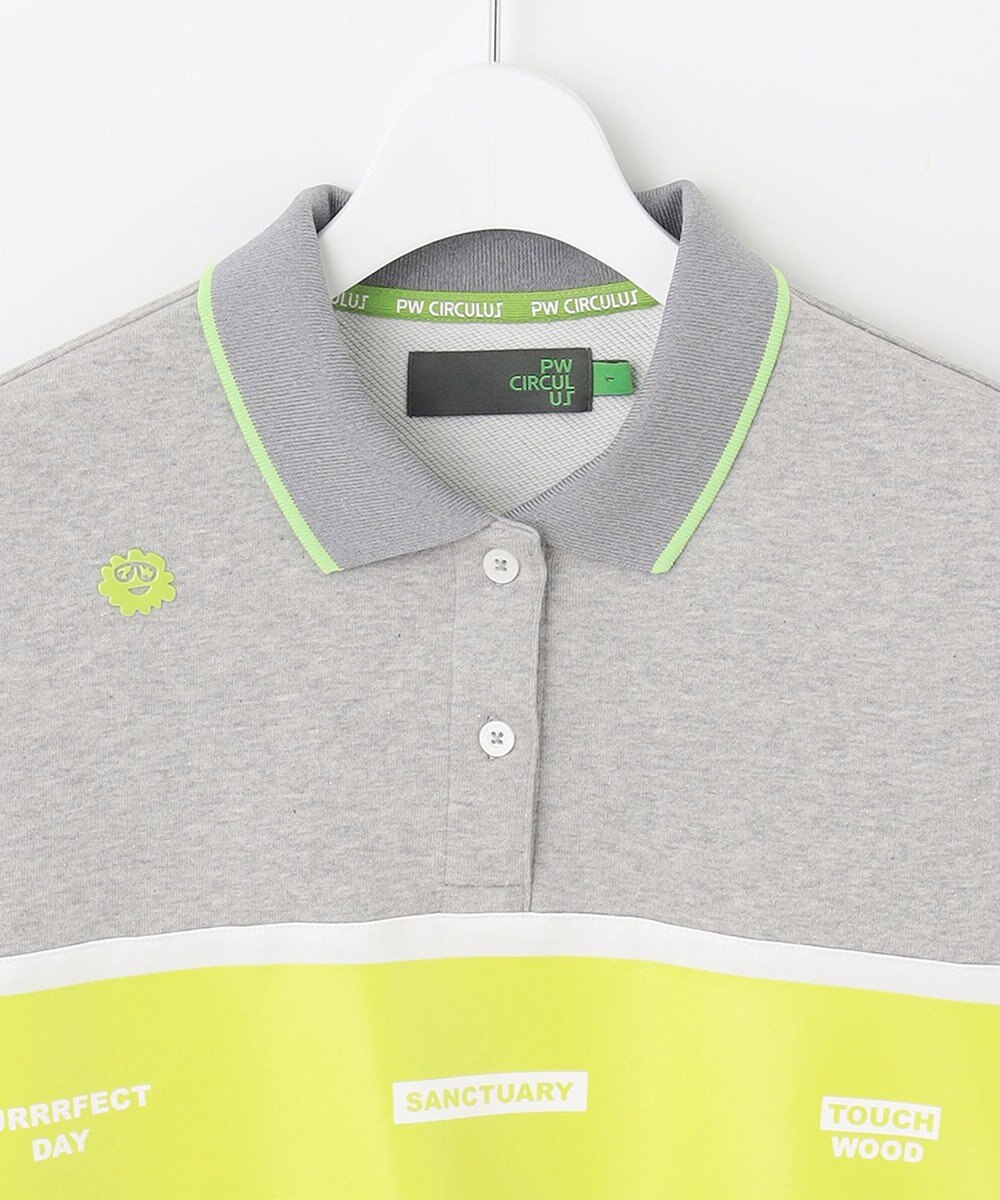 PW CIRCULUS 【WOMEN】【洗える】裏毛 ロゴ ポロ ワンピース ゴルフウェア レディース 