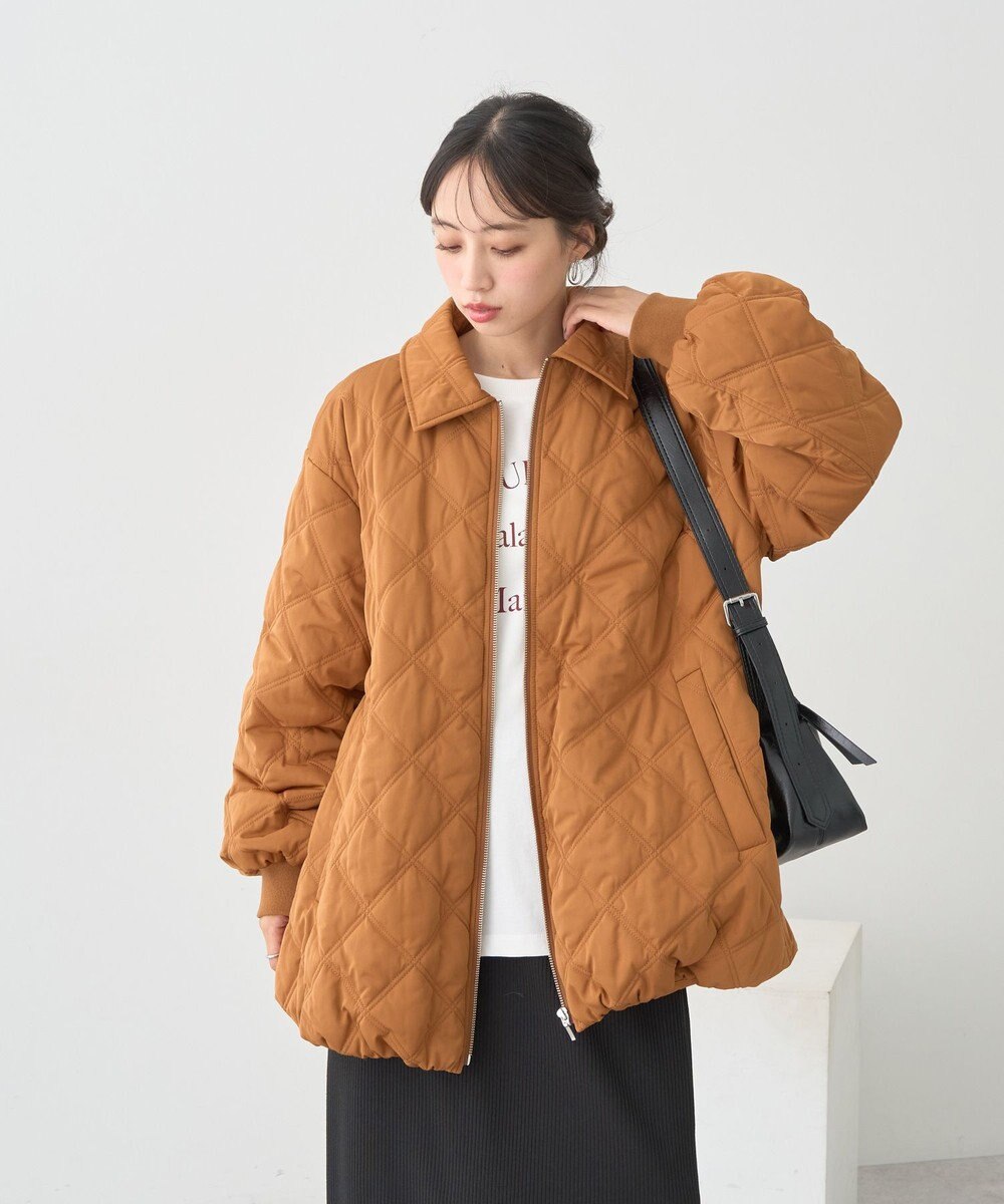 earth music&ecology 【WEB限定】ダブルステッチキルティングコート 