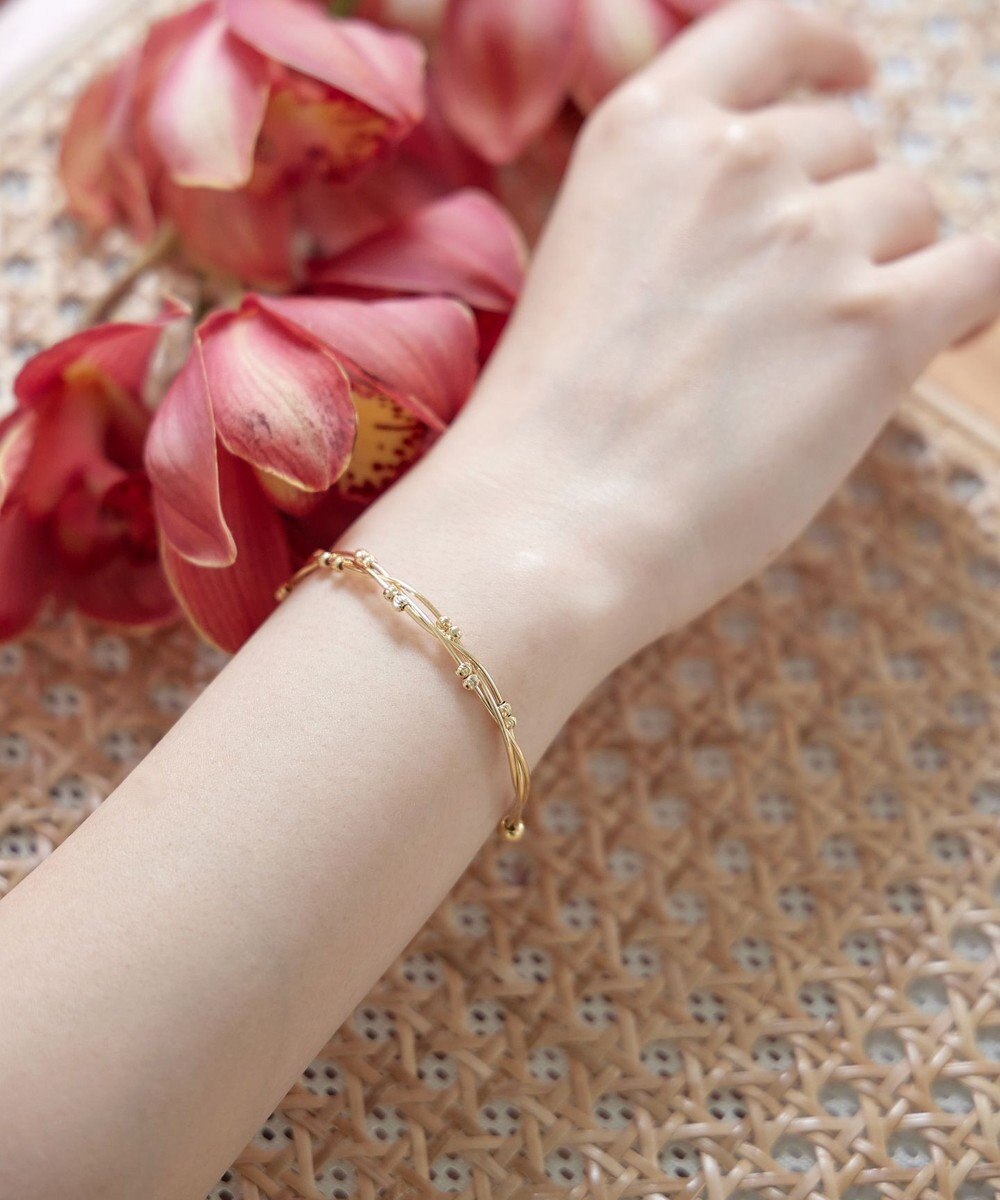 Tiaclasse メタルボールツイストバングル 