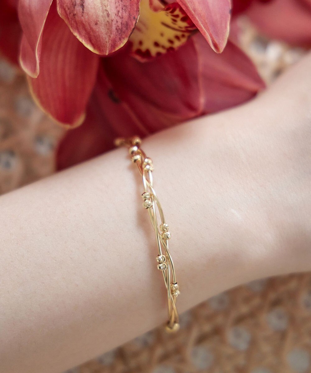 Tiaclasse メタルボールツイストバングル 