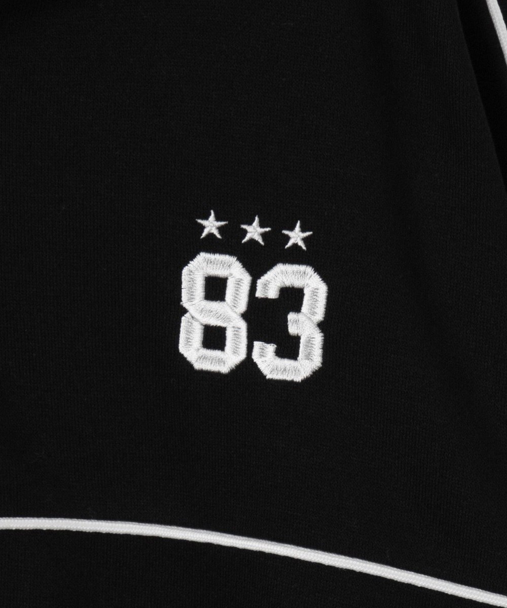 WEGO パイピングハーフジッププルパーカー 