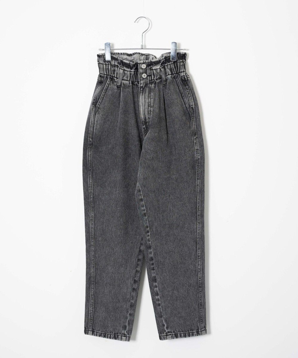 WEGO ウエストフリルマムデニムパンツ 