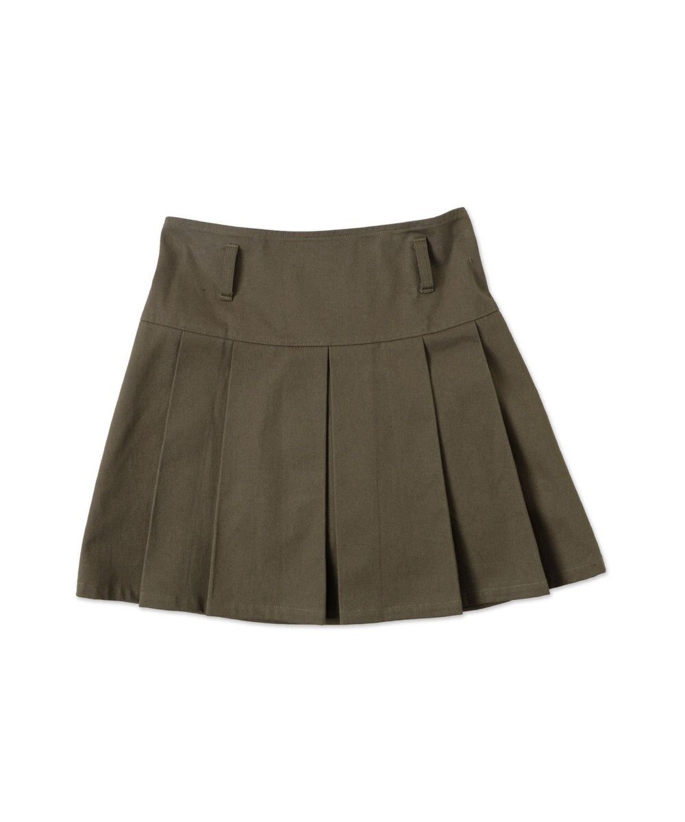 WEGO ベルト付チノプリーツスカパン 