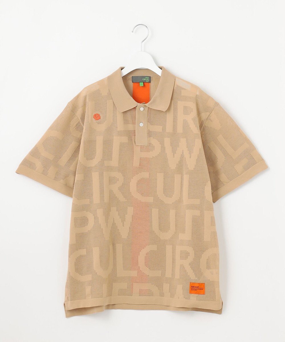 PW CIRCULUS 【手洗い可能】【UNISEX】ニットメッシュポロ ゴルフ 