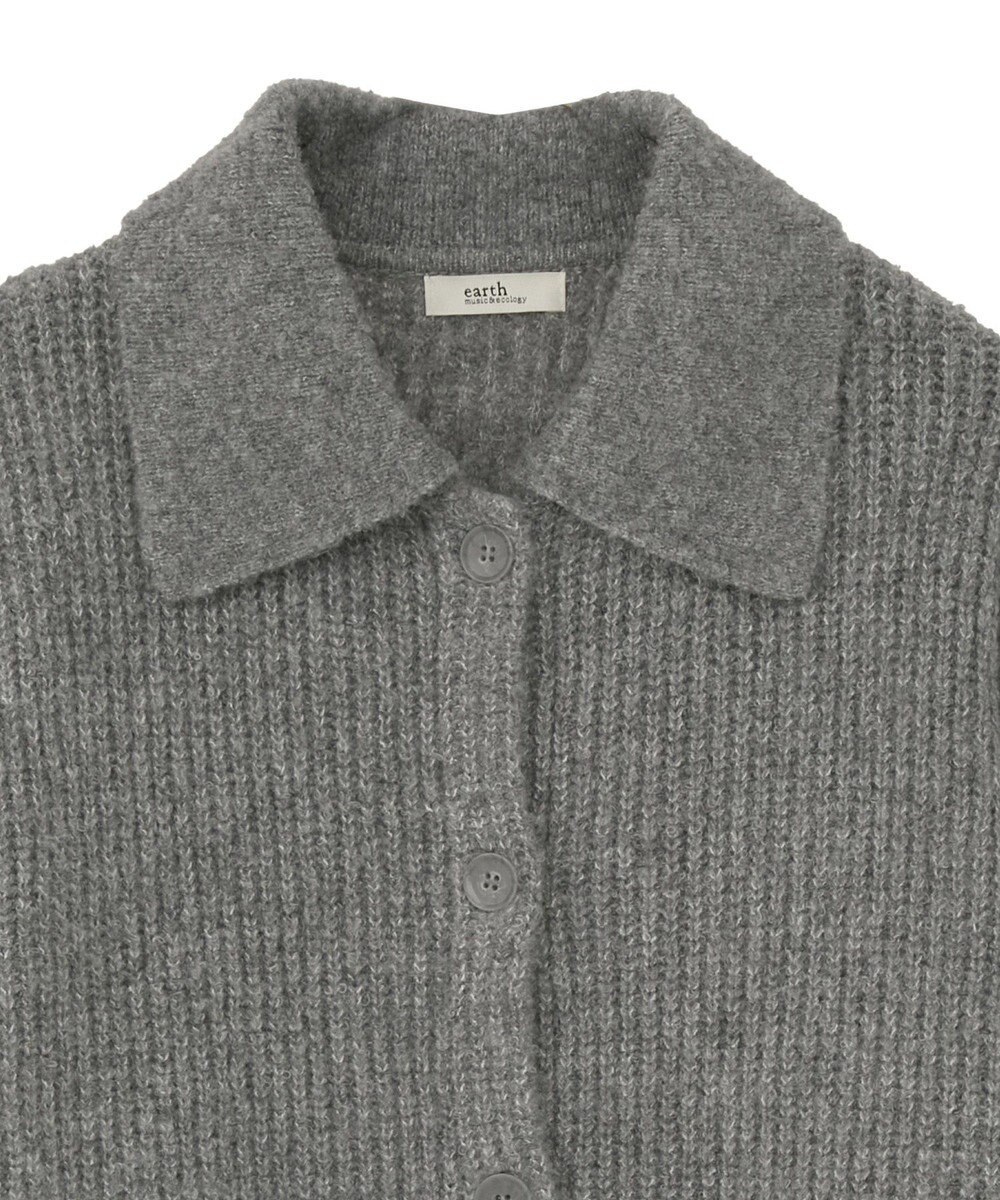 earth music&ecology 襟付きニットアウター 