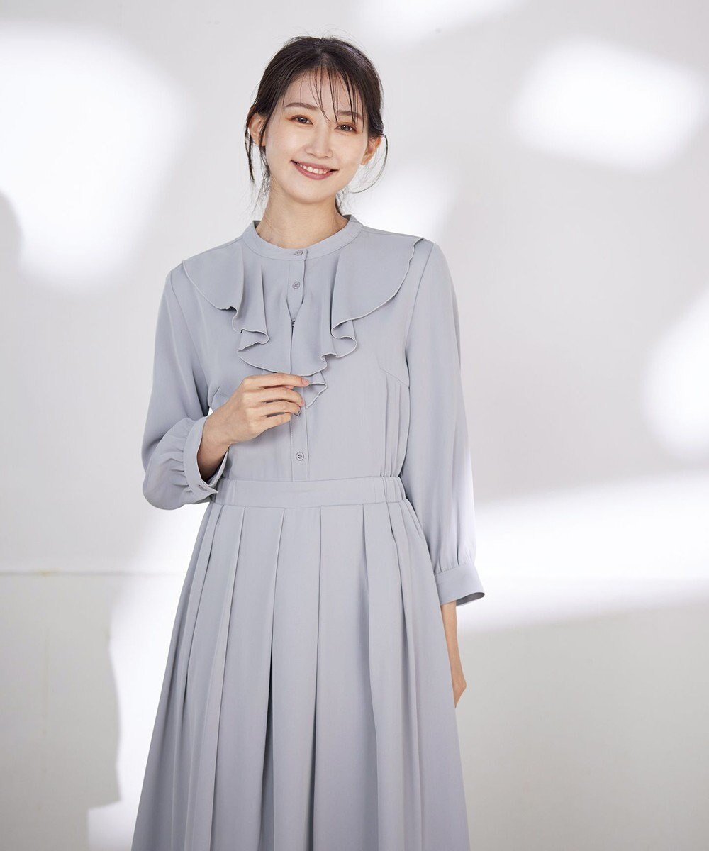 Tiaclasse 【洗える】ラッフルフリルワンピース 