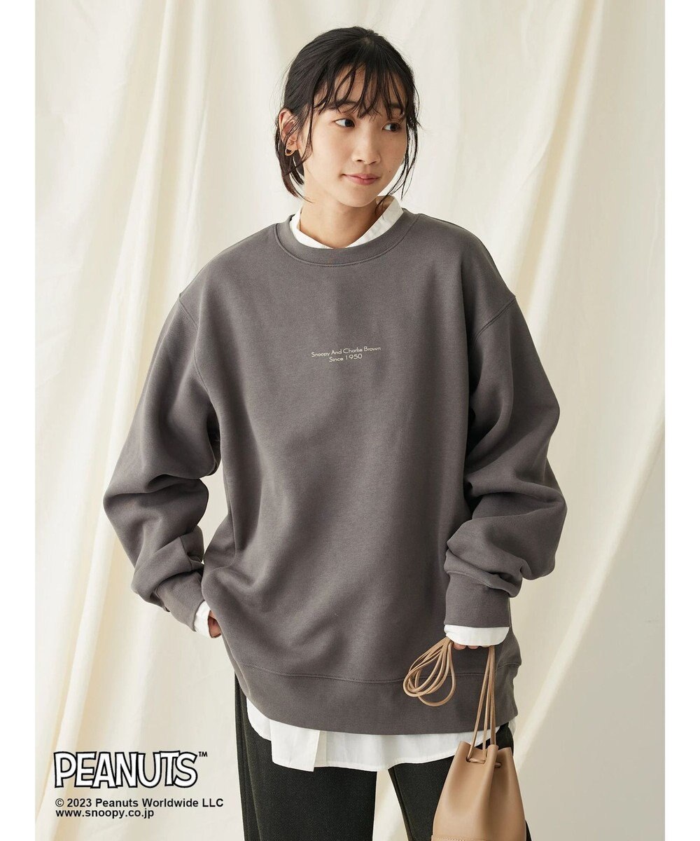 CRAFT STANDARD BOUTIQUE ＰＥＡＮＵＴＳ裏起毛スウェットクルー 