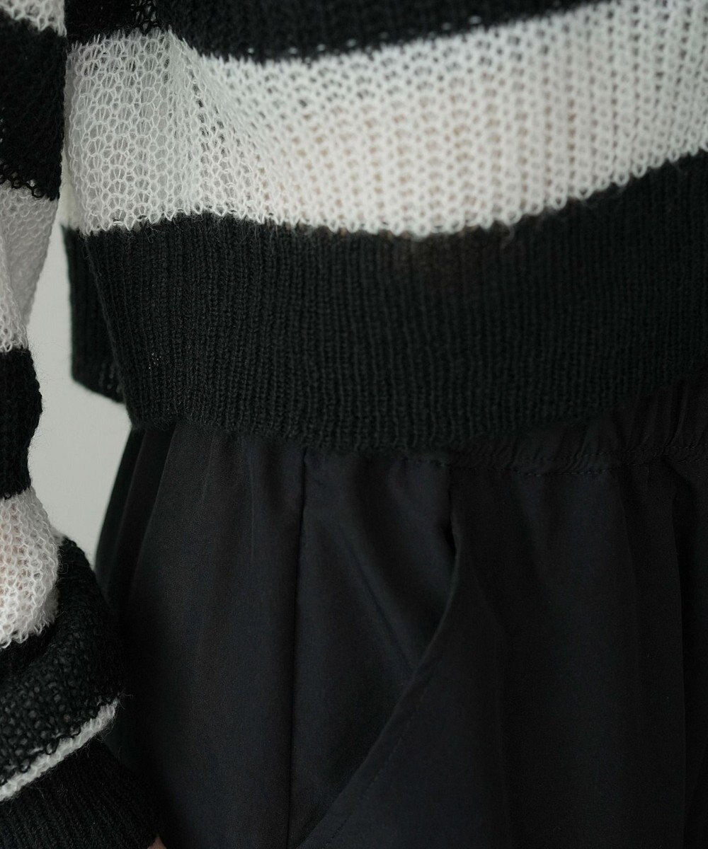 WEGO 【25年秋冬新作】モヘアタッチ2WAYリボンカーデ 