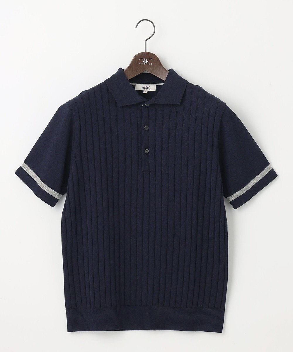 JOSEPH ABBOUD 【清涼感/ストレッチ/洗える】クールスキン ニット ポロ 