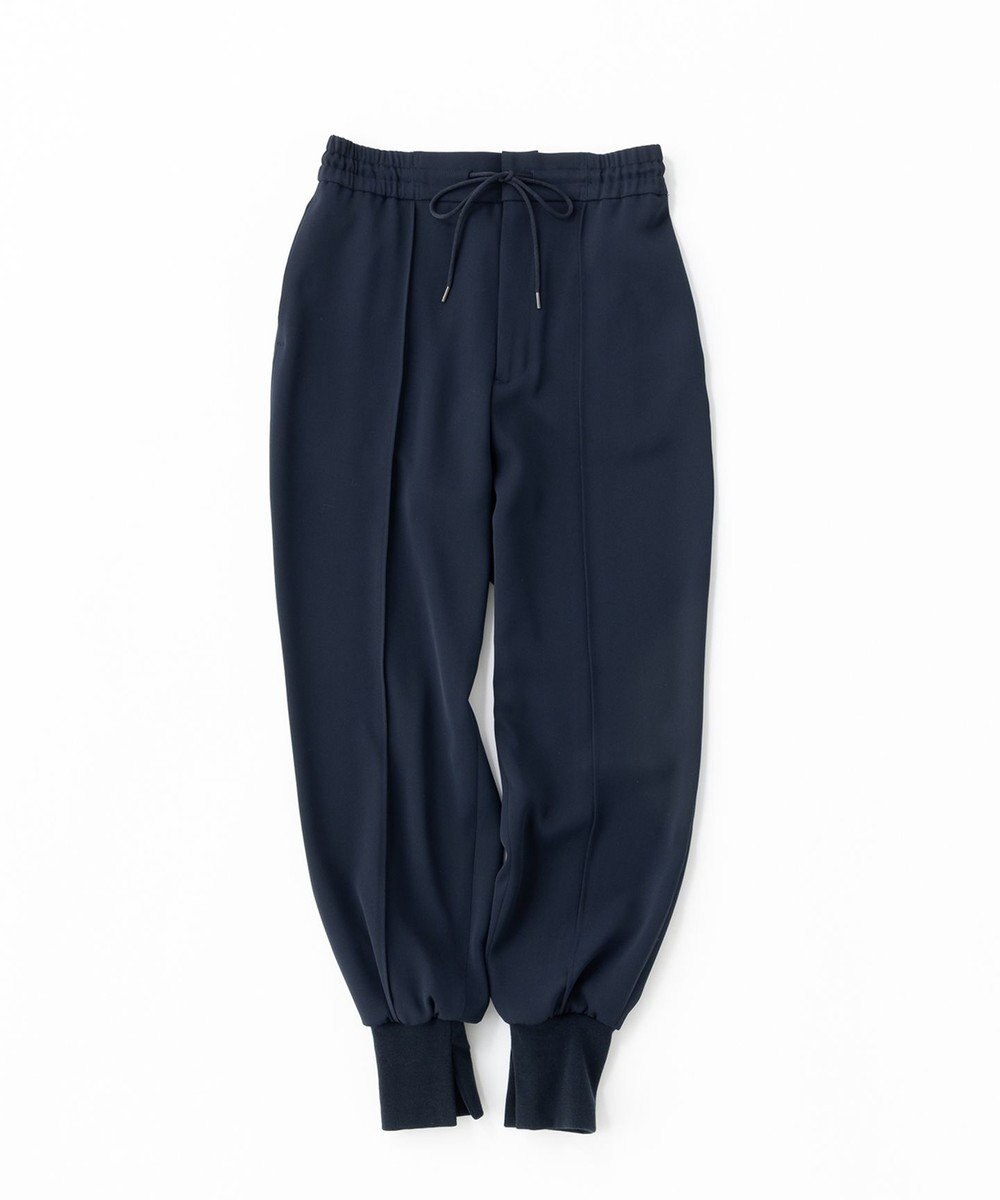 uncrave 【uncrave WHITE】ドレーピーツイル リブパンツ 