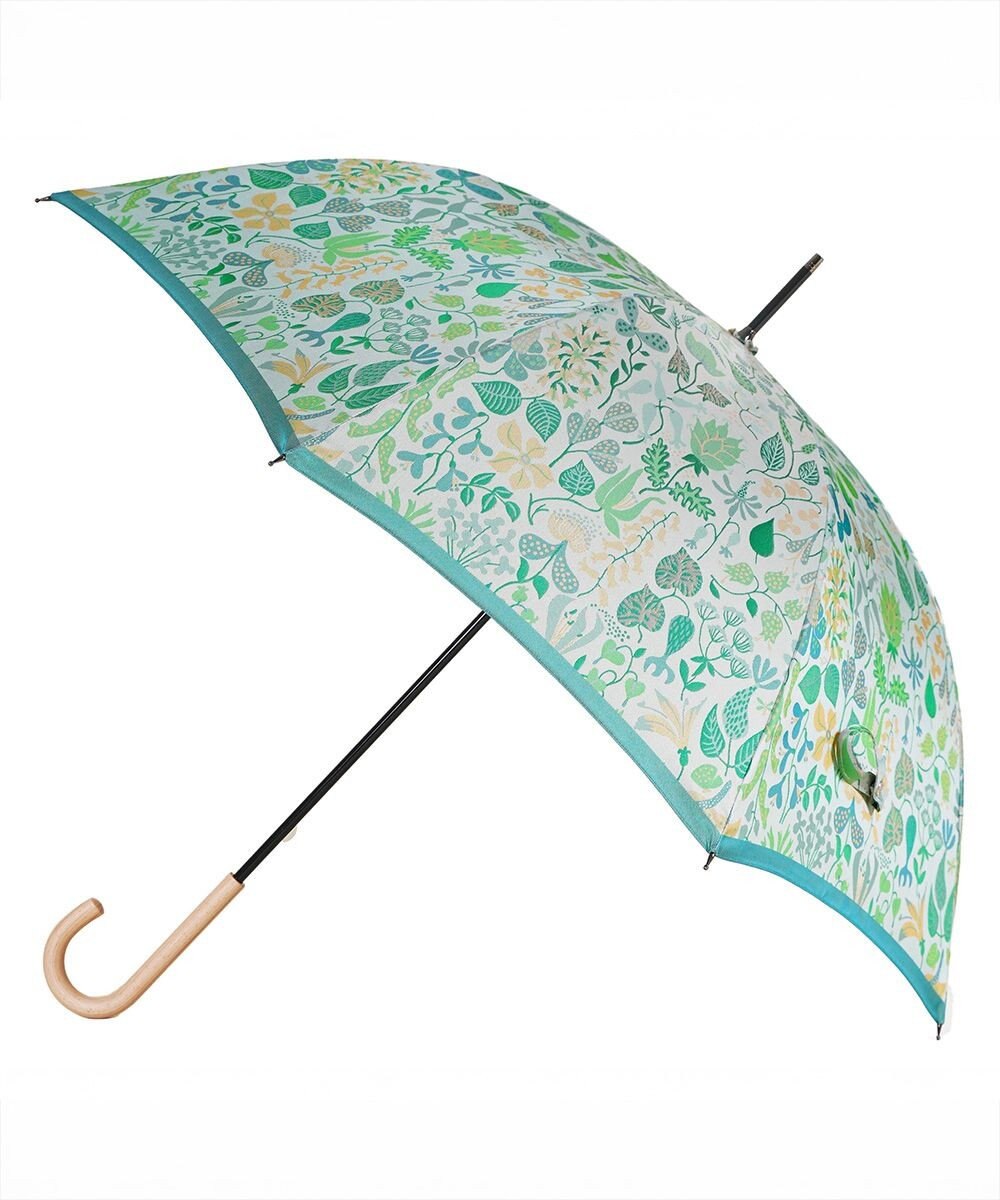 槇田商店 <新柄登場>Stig Lindberg HERBARIUM BRIGHT ライムグリーン 長傘 