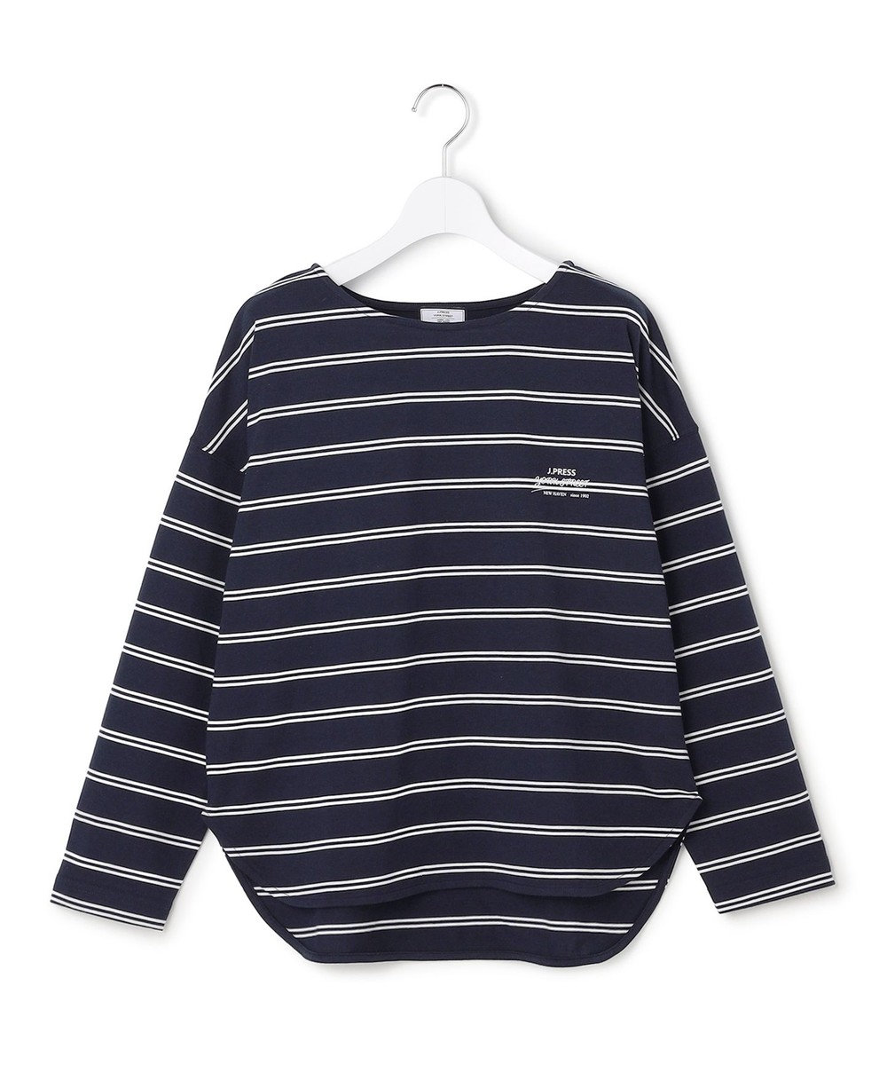 J.PRESS YORK STREET 【WOMEN】ボーダードルマンスリーブ バスクシャツ 