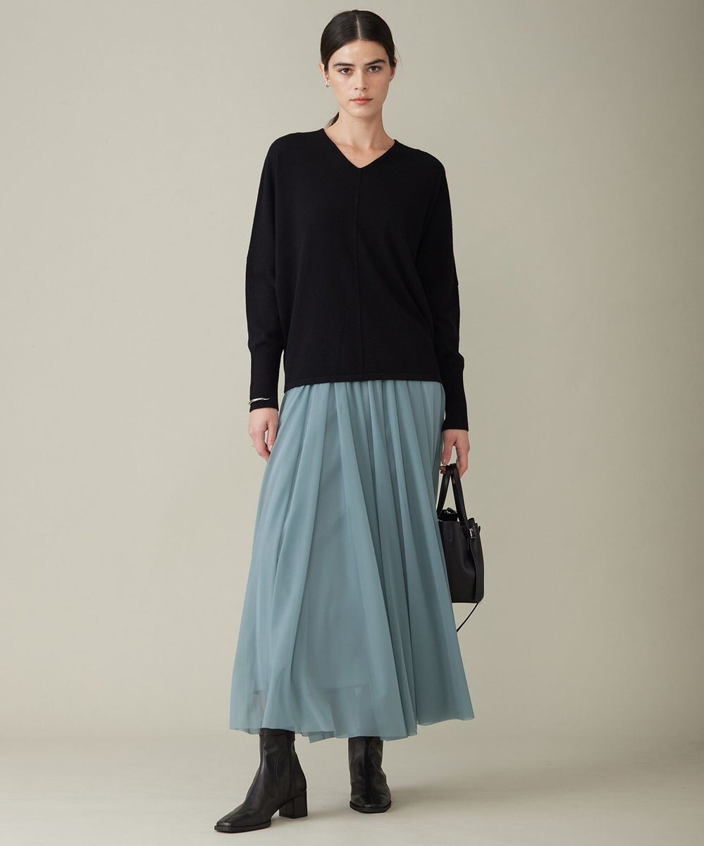 ICB 【洗える】ソフトウールハイゲージ Vネックプルオーバー 