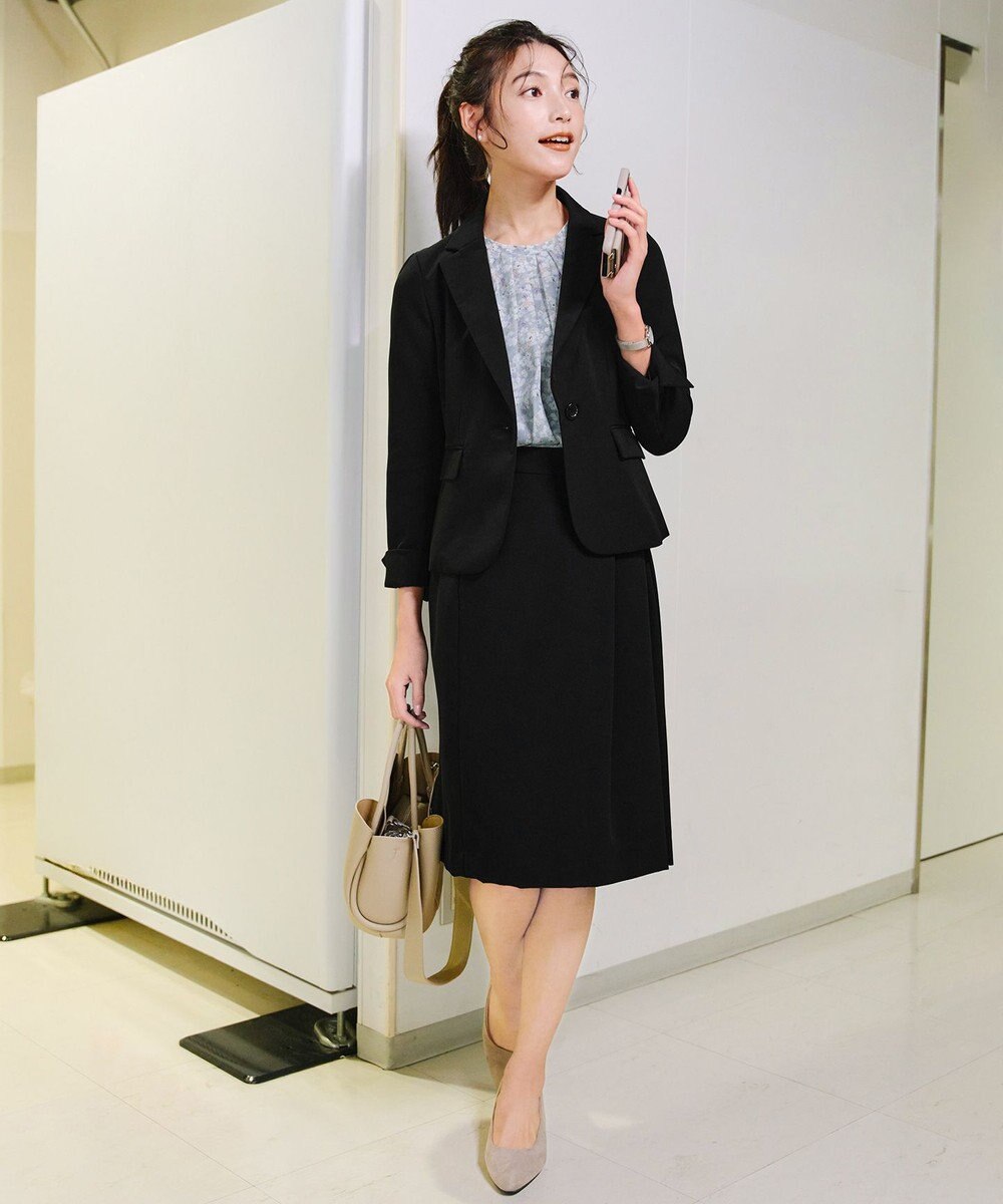 Tiaclasse L 【ダブルクロス・洗える】テーラードジャケット 