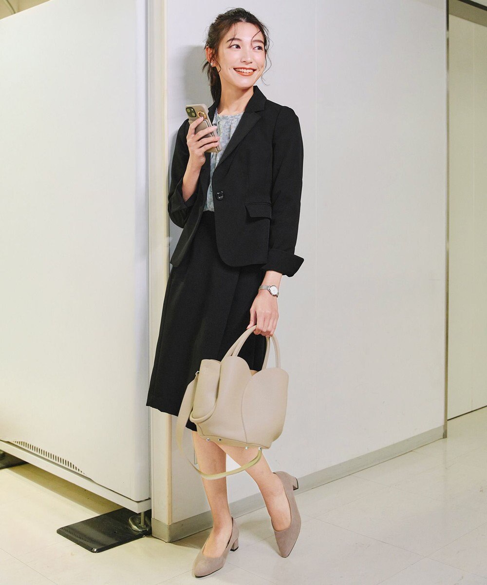 Tiaclasse L 【ダブルクロス・洗える】テーラードジャケット 