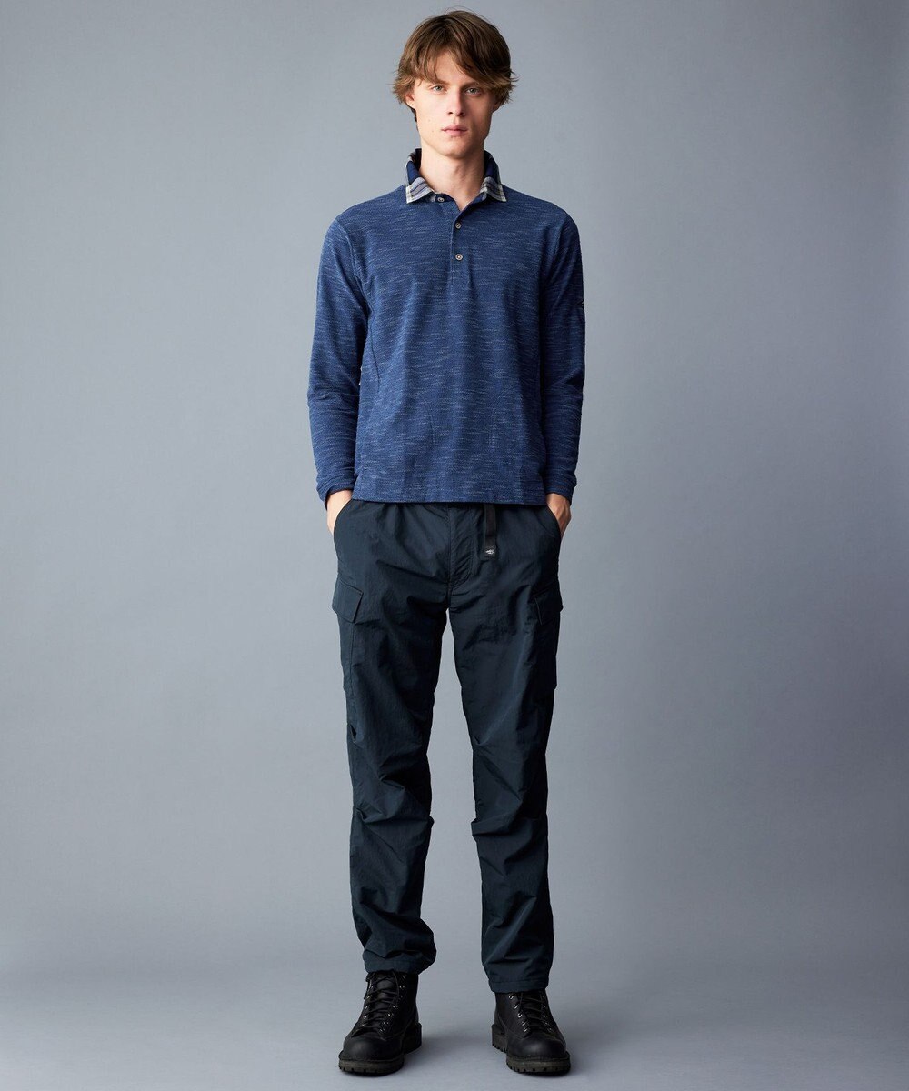 JOSEPH ABBOUD MOUNTAIN 【オーガニックコットン/JAPANファブリック】 スラブカノコ アウトドアポロ 