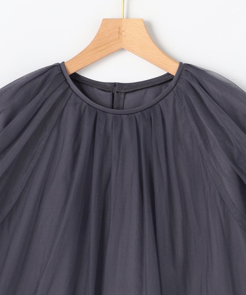 組曲 【先行予約】コットンポンチ チュールレイヤード カットソー 