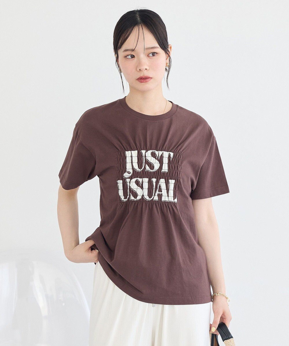 earth music&ecology シャーリングロゴTシャツ 