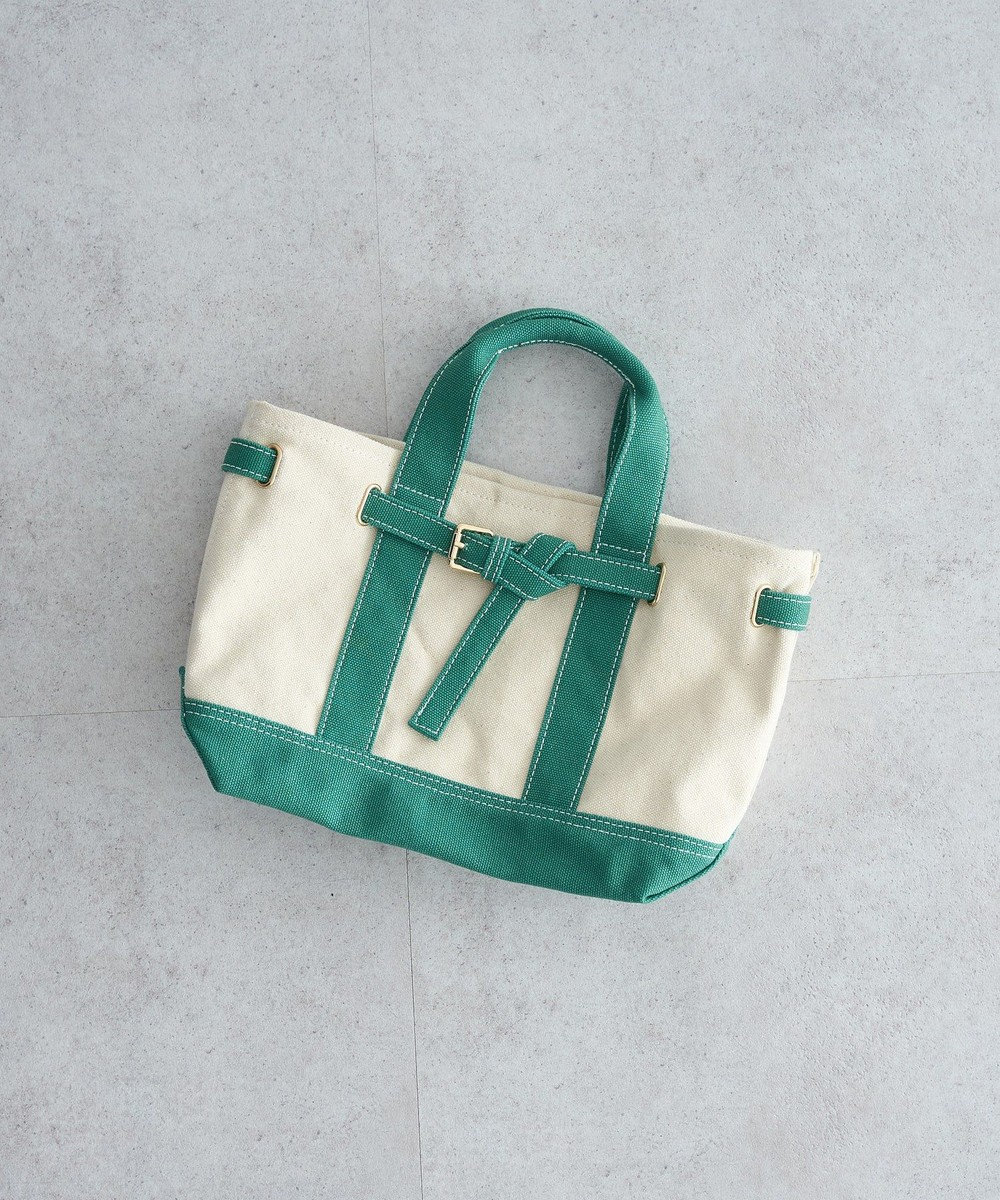 earth music&ecology 【Mサイズ】ベルトキャンバストートバッグ 