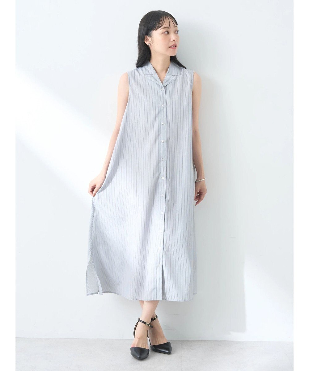 earth music&ecology ＳＥＴ２点シャーリングビスチェ×シャツワンピース 